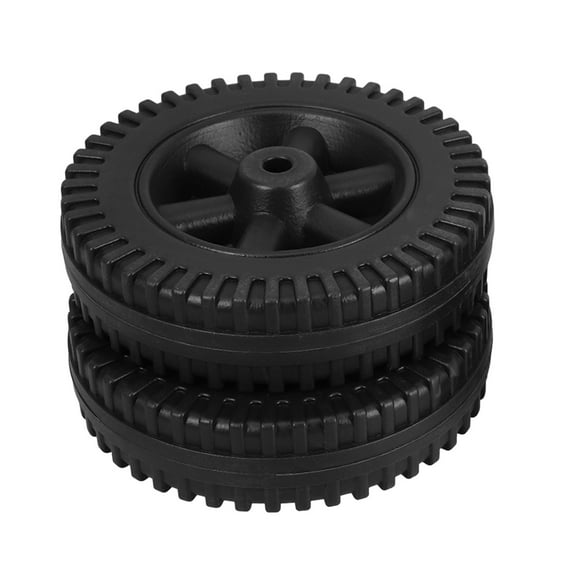 LEORX 2Pcs Bbq Grill Wheels Black 6 Inch Heat Resistant Construction For Outdoor Grilling