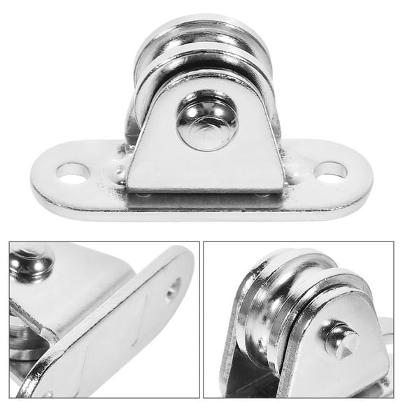 LEORX 2Pcs Block Pulley for Floor Installation with Heavy Duty Iron Construction