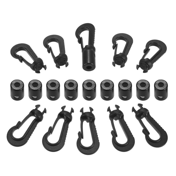 LEORX 2Pcs Boat Accessory Canoe Accessories Plastic Black for Hanging Water Bottles