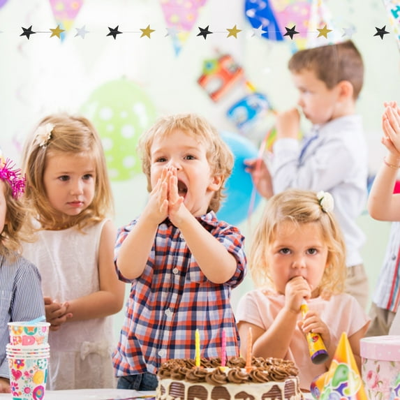 LEORX Birthday Party Garland Gold 2Pcs Party Decoration