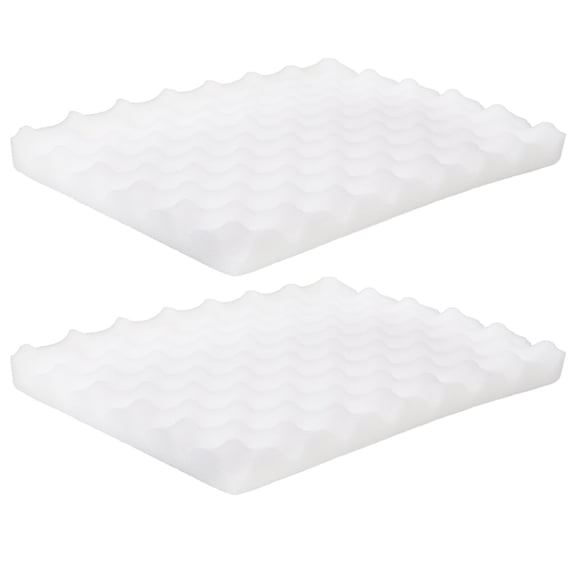 LEORX 2Pcs Silicone Texture Fondant Foam Pad White Sponge Mat for Cake Making Decorating Use