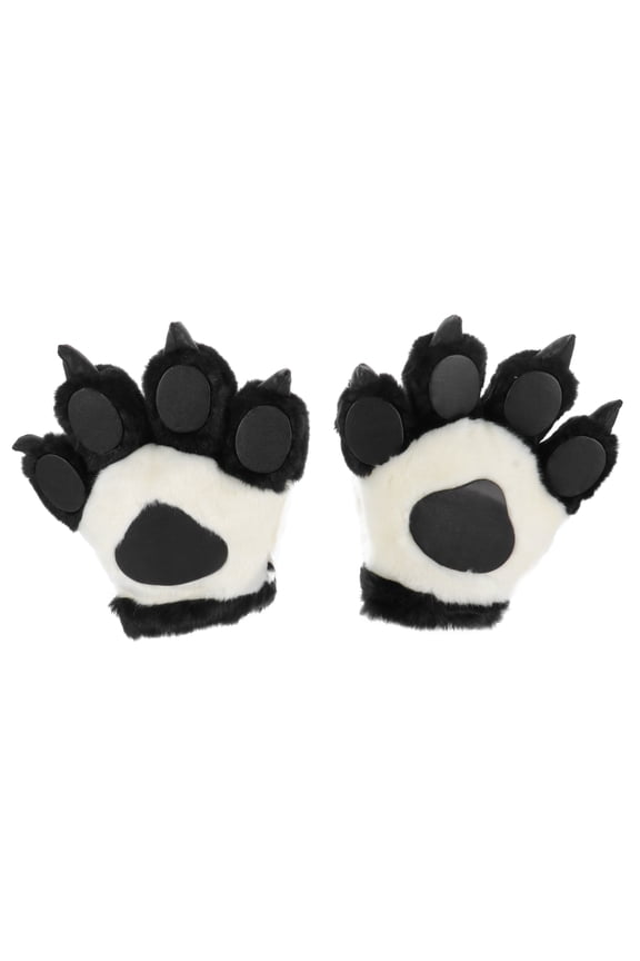 2Pcs Creative Animal Gloves Black Soft Gloves for Photography Sessions Warmth