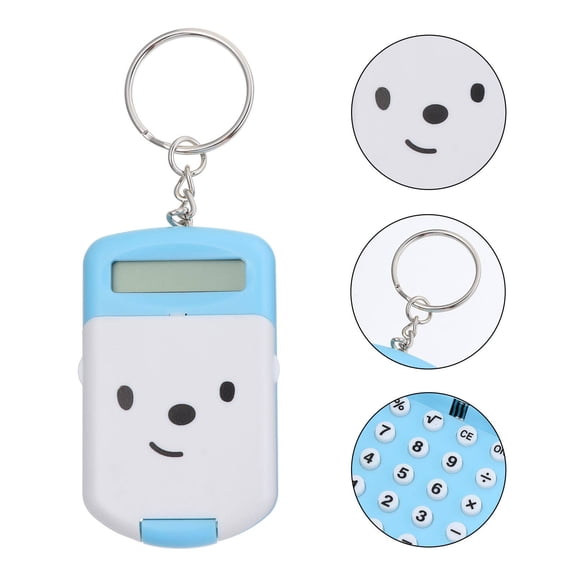 LEORX 2Pcs Cute Calculator Kawaii Plastic for School Use
