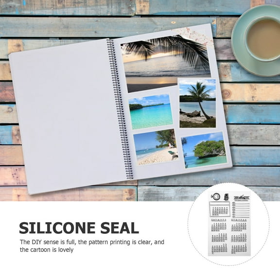 LEORX 2Pcs Date and Time Stamp White for Teaching Album Use