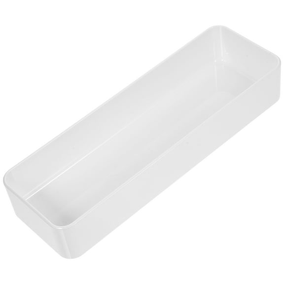LEORX 2Pcs Divided Design Kitchen Utensils Holder White Plastic Storage
