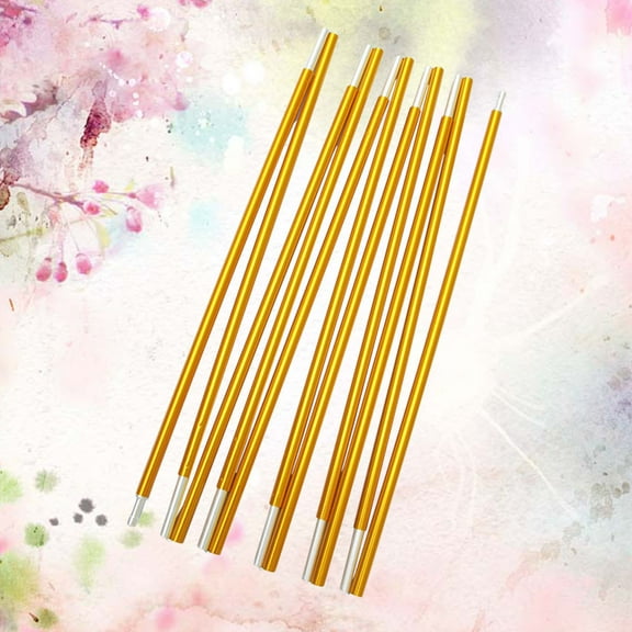 LEORX Aluminum Alloy Tent Pole, Golden, Support Bar Kit, Perfect for Outdoor Activities, 2Pcs
