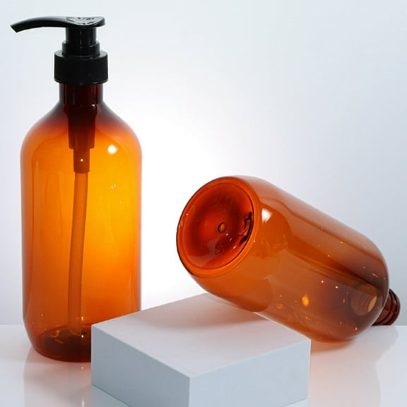 LEORX 2Pcs Empty Pump Bottles Plastic Lotion Dispenser For Cosmetics Leakproof Refillable