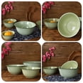 thumbnail image 1 of LEORX 2Pcs Enameled Mixing Bowl Vintage Green For Home Use 11.8x7.9x3.9in, 1 of 8