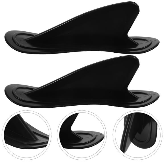 LEORX 2Pcs Float Tube Fins for Inflatable Boat and Surfboard with Shark-fin Shape 8.27x2.56x2.52in