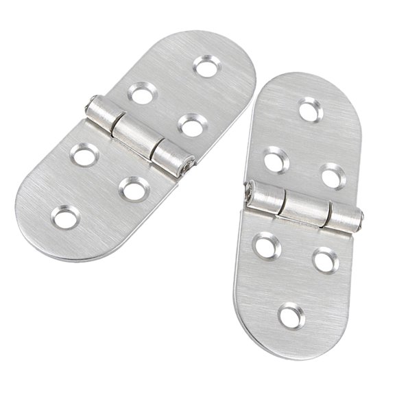 LEORX 2Pcs Folding Table Hinge Stainless Steel Small Tabletop Home Use