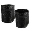 thumbnail image 1 of LEORX 2Pcs Yard Waste Container Black Plastic for Leaf Collection and Waste Management, 1 of 5