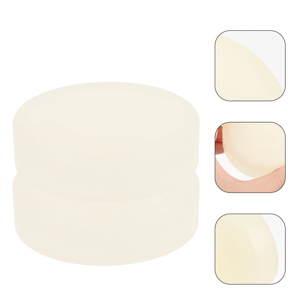 LEORX 2Pcs Hockey Pucks Outdoor PVC Beige for Backyard and Travel