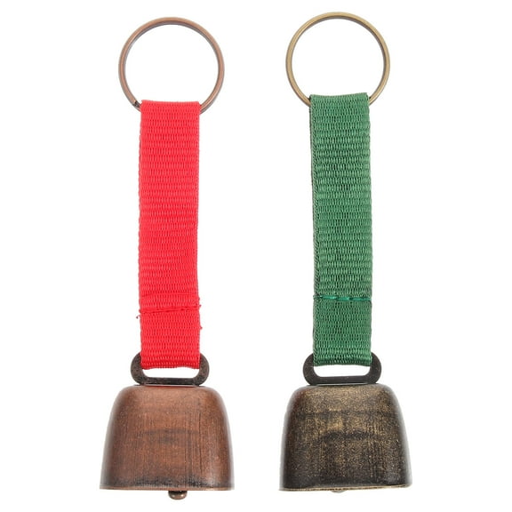LEORX 2Pcs Iron Bell Shape Anti-bear Bell for Hiking and Outdoor Survival in Red