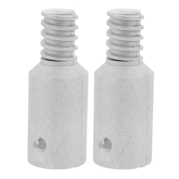 LEORX 2Pcs Metal Broom Handle Threaded Tip for Extension Pole Home Floor Wall Ceiling Cleaning