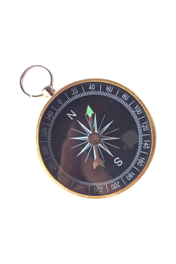 2Pcs Mini Keychain Compass Keychain Aluminum Alloy Multi Decoration for Families Friends Guests