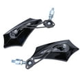 thumbnail image 1 of LEORX 2Pcs Motorcycle Handlebar Reversing Mirror Black Plastic Durable for Electric Vehicle, 1 of 1