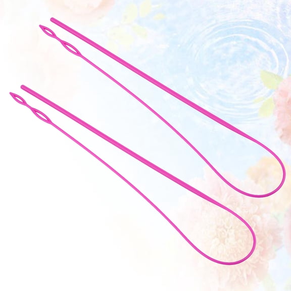 LEORX 2Pcs Plastic Threading Device for Outerwear Hats Sewing Accessories 11.8X0.67X0.43in