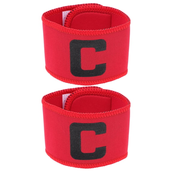 LEORX 2Pcs Professional Captain Band Red Non-slip Activities Sports Games