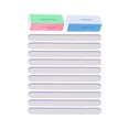 thumbnail image 1 of LEORX 2Pcs Professional Nail Buffer Block for Nails Assorted Color Rectangular Block, 1 of 8