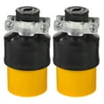 thumbnail image 1 of LEORX 2Pcs Rectangular 3-Prong Female Connector for Industrial Machinery and, 1 of 6