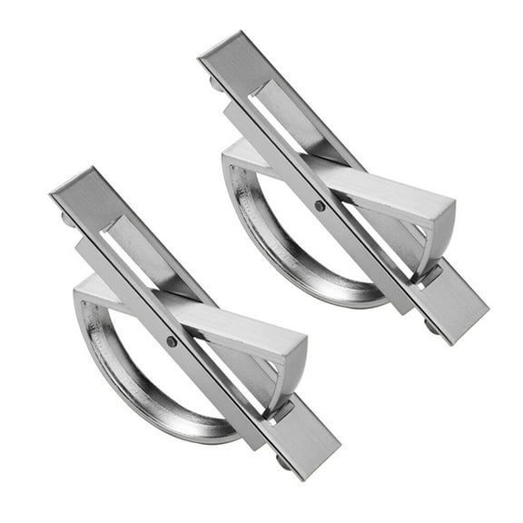 LEORX 2Pcs Rectangular Zinc Alloy Cabinet Door Handle for Kitchen Dresser and Closet 1.97*1.1in