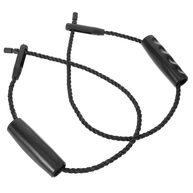 LEORX 2Pcs Rope Bucket Handle Adjustable Black Plastic with Simple Design for Professionals