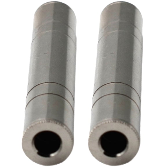 LEORX 2Pcs Silver Metal Audio Cable Connectors for Signal Transmission and Stereo Extension 11.8x0.5x0.5in