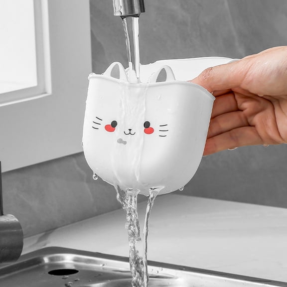 LEORX 2Pcs Sink Shelf Silicone Kitchen Storage Anti-slip for Household Users