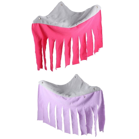 LEORX 2Pcs Small Animal Cage Decoration Corner Hideout Tent for Hamster 11.8x10.6in