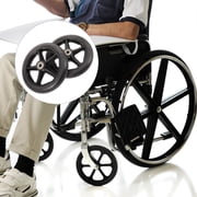 LEORX 2Pcs Smooth Rotating Wheelchair Front Wheels with Bearing Technology 6 Inches