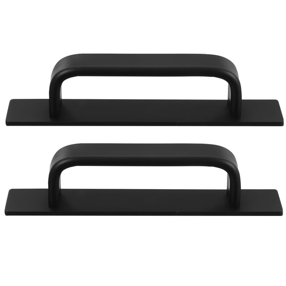 LEORX 2Pcs Smooth Sliding Black Cabinet Door Handle for Home Renovation 5.8x1.3x1.0in
