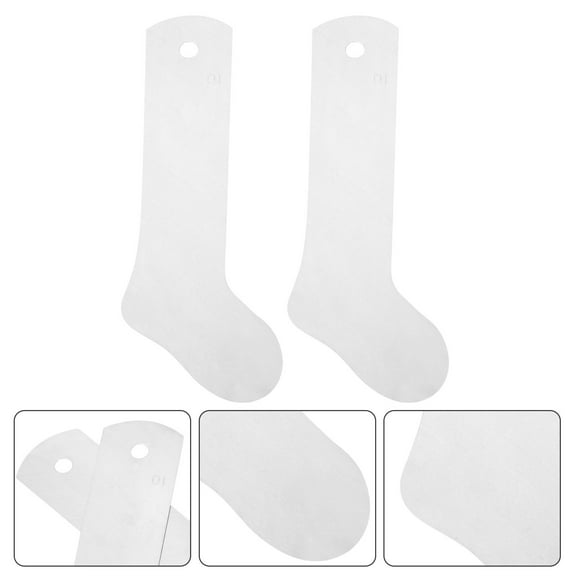 LEORX 2Pcs Sock Jigs for Sublimation Projects with Aluminum White Round