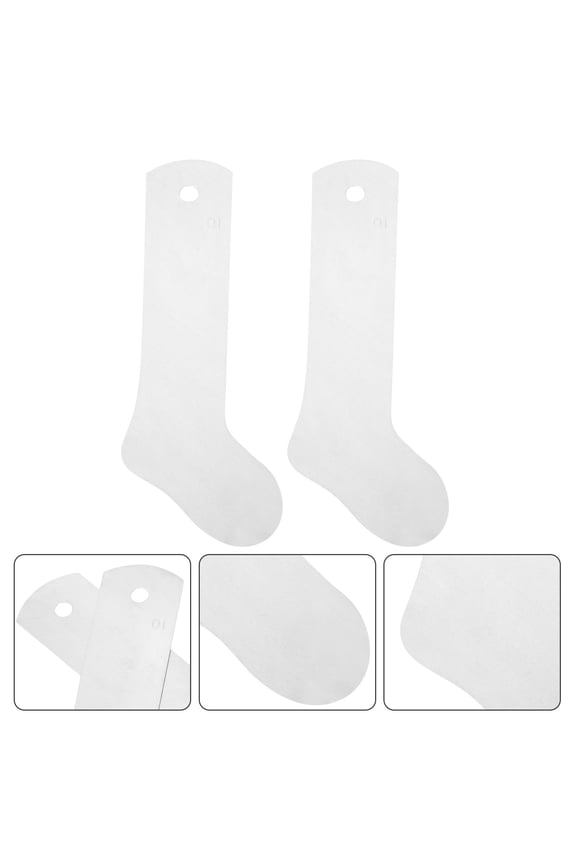 2Pcs Sock Jigs for Sublimation Projects with Aluminum White Round