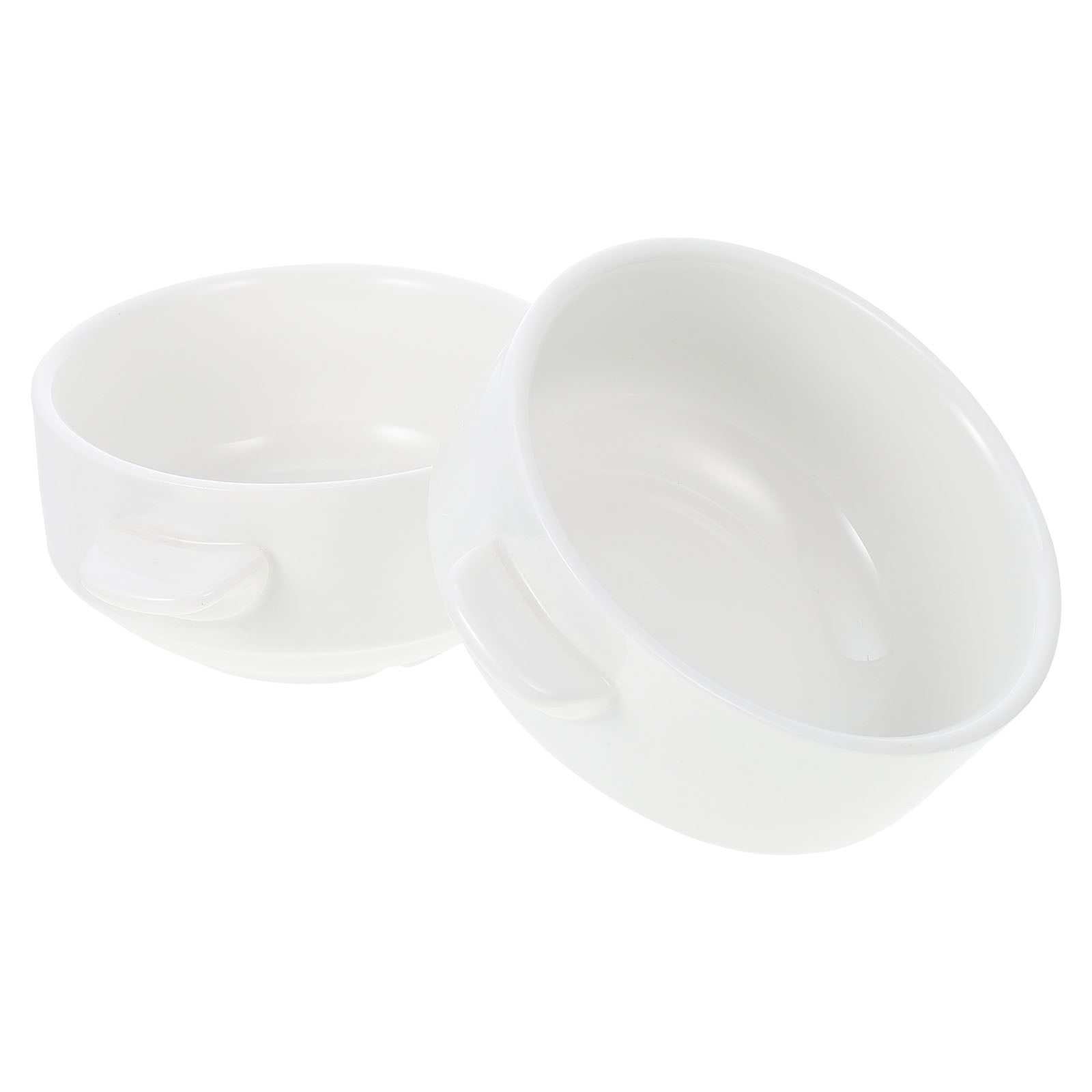 LEORX 2Pcs Steam Egg Bowls for Households and Restaurants in Ceramic