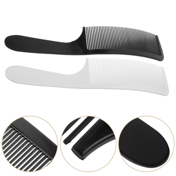 LEORX 2Pcs Teasing Fine Combs for Curved Hairstyles 11.8x1.8x0.1in