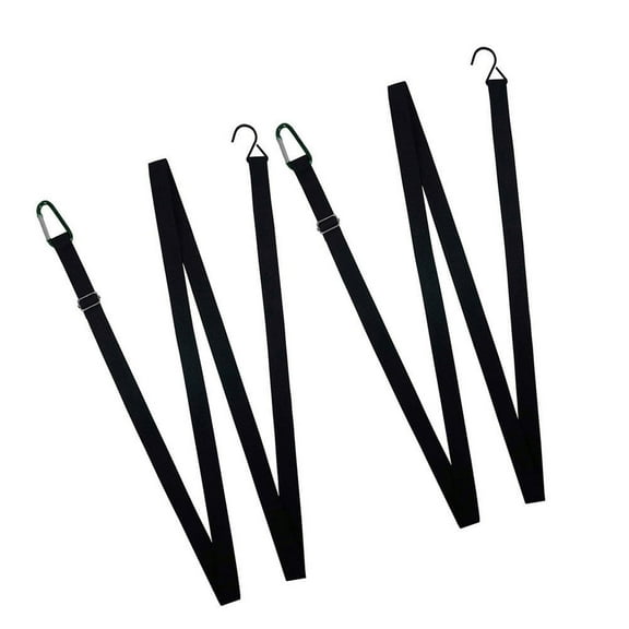 LEORX Tie Down Straps Car Cover Straps Black Metal 2Pcs