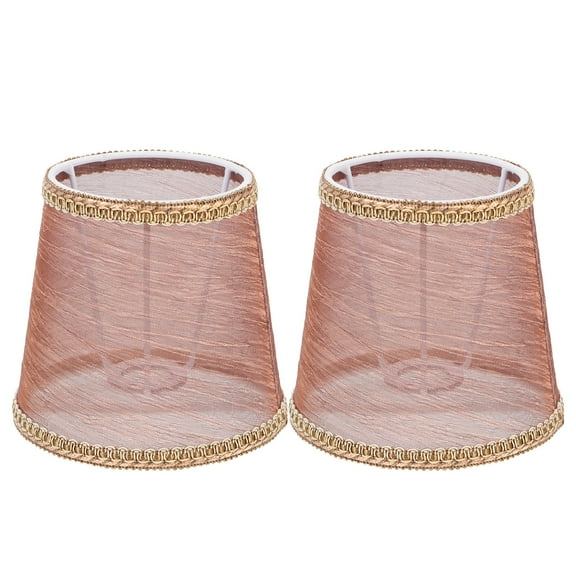 LEORX 2Pcs Translucent Lamp Shade Simple Light Cover for Ceiling Lights and Bedroom