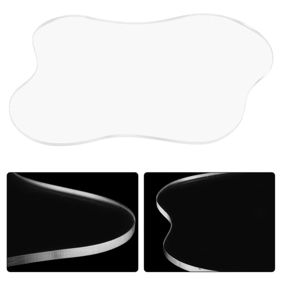 LEORX 2Pcs Unique Coasters Acrylic Cloud Shape Waterproof Coasters For Desk