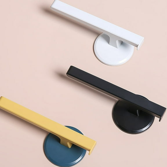 LEORX 2Pcs Wall Mounted Towel Rack Bathroom Bath Towel Racks for Bathroom White ABS Acrylic Space Saving