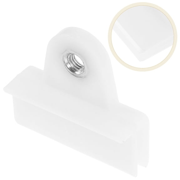 LEORX 2Pcs White Plastic Window Door Glass Channel Clips Universal Fit for Car Secure Glass Retainer
