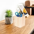 thumbnail image 1 of LEORX 2Pcs Wooden Pen Holder For Office Pine Material 10.00X8.00X8.00In, 1 of 8