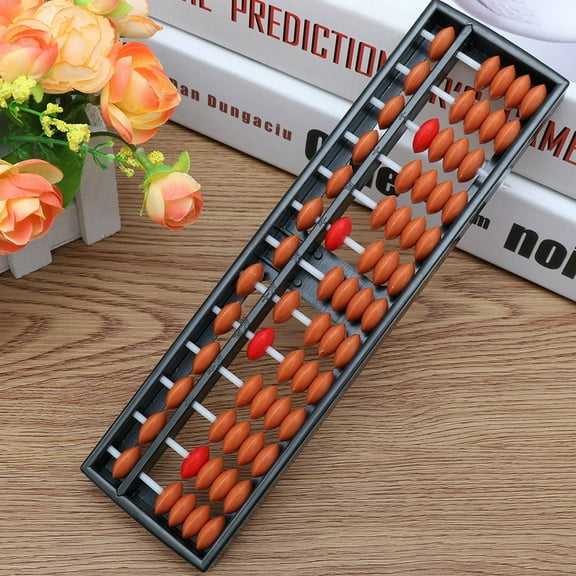LEORX 2Set Arithmetic Abacus for Students Plastic Brown Numeracy Improvement Teaching
