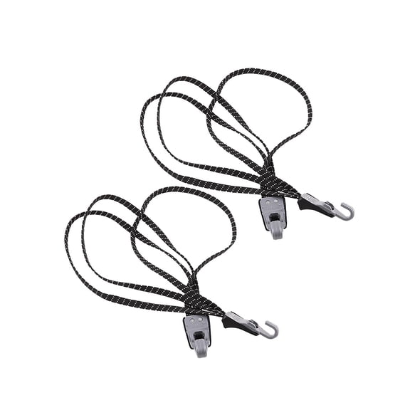 LEORX 2Pcs 3 in 1 Bike Elastic Rope Strap Fixed Nylon Cord for Secure Luggage on Motorcycle