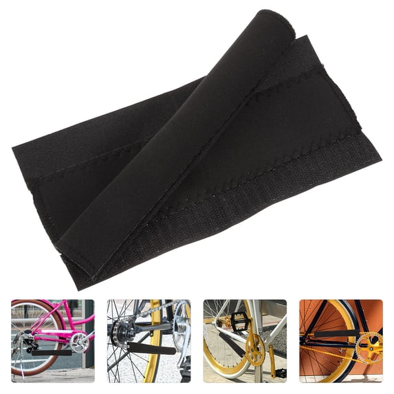 LEORX 2Set Cycle Chain Protector Chain Guard Protector And Loop Sticky Strap Road Bikes