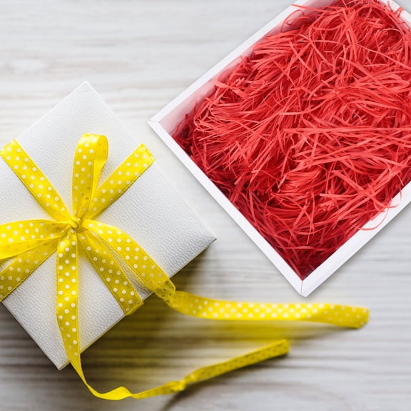 LEORX 2Set Decorative Item Shredded Paper Decor Red Paper Box Filler