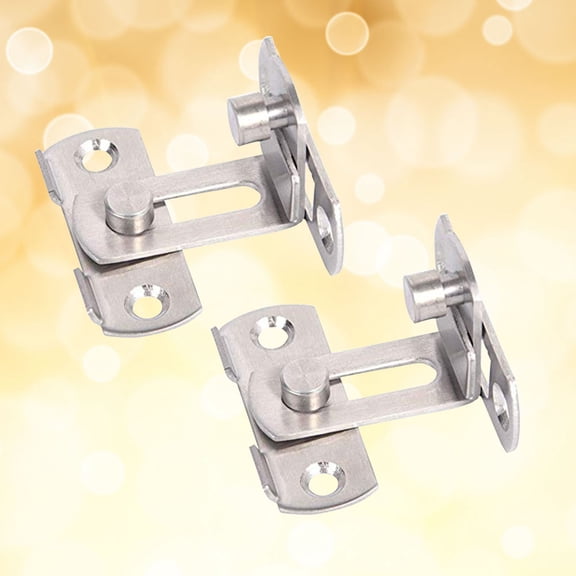 LEORX 2Set Door Slide Latch Stainless Steel Bolt Lock For Homeowners Indoor Use And Furniture