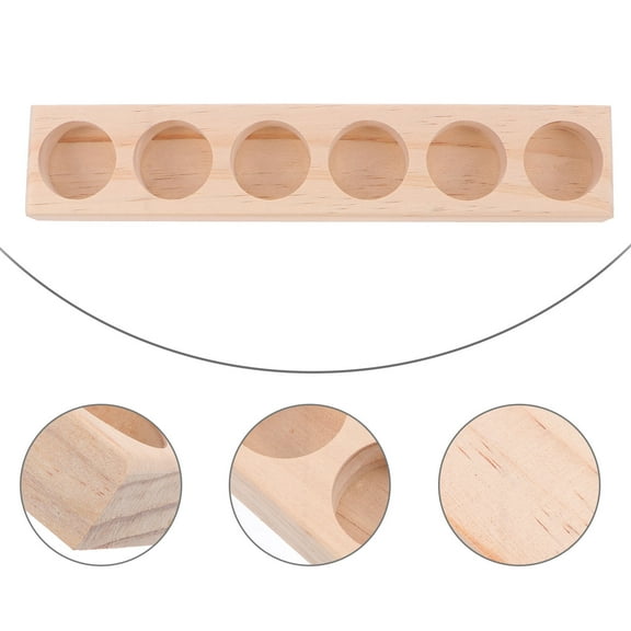 LEORX Essential Oil Stands Essential Oil Display Shelf Wood 2Pcs