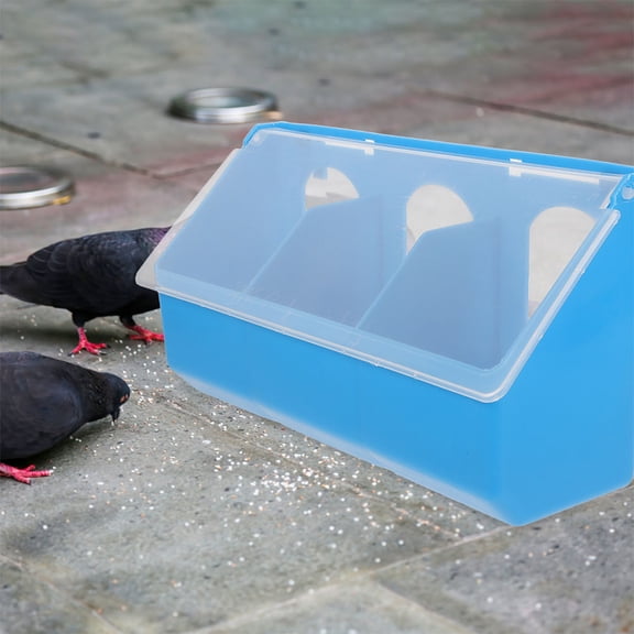 LEORX 2Set Plastic Chick Feeder Bird Treat Dispenser for Cage with Modern Design