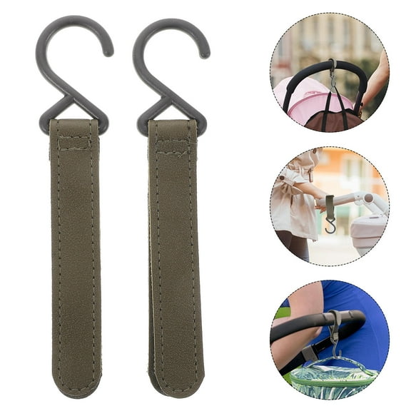 LEORX 2Set Stroller Adapter Polyester Stroller Gear For Baby Stroller Accessories In Green Color