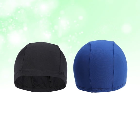 LEORX 2Set Water Sports Hat Polyester Quick Dry for Adults Long Hair Blue